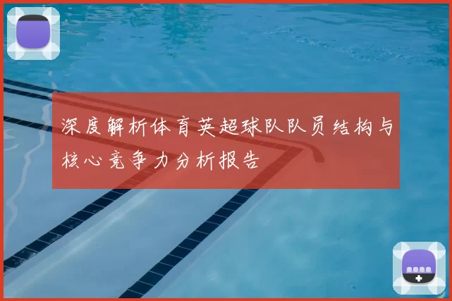 深度解析体育英超球队队员结构与核心竞争力分析报告