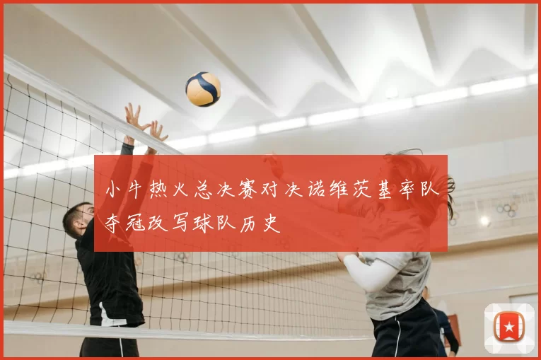小牛热火总决赛对决诺维茨基率队夺冠改写球队历史