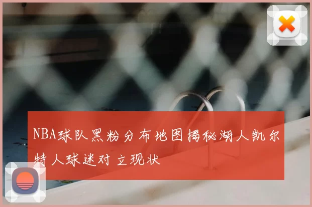 NBA球队黑粉分布地图揭秘湖人凯尔特人球迷对立现状