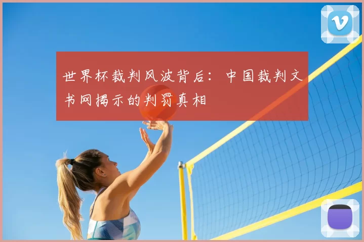 世界杯裁判风波背后:中国裁判文书网揭示的判罚真相